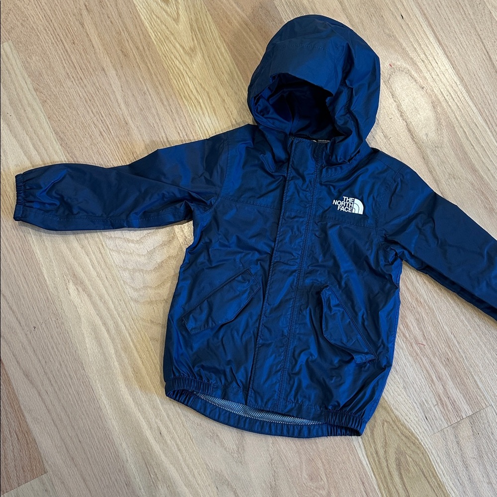 The North Face Navy Hooded Rain Jacket